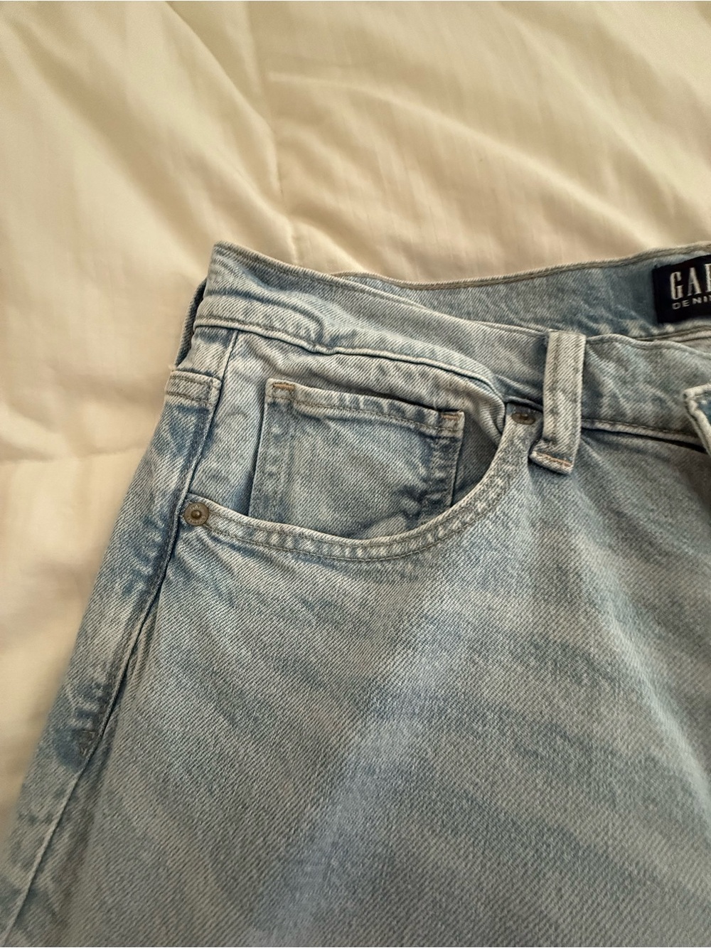 Gap 90s Straight Leg Denim Jeans Light Wash Size 18/34 R